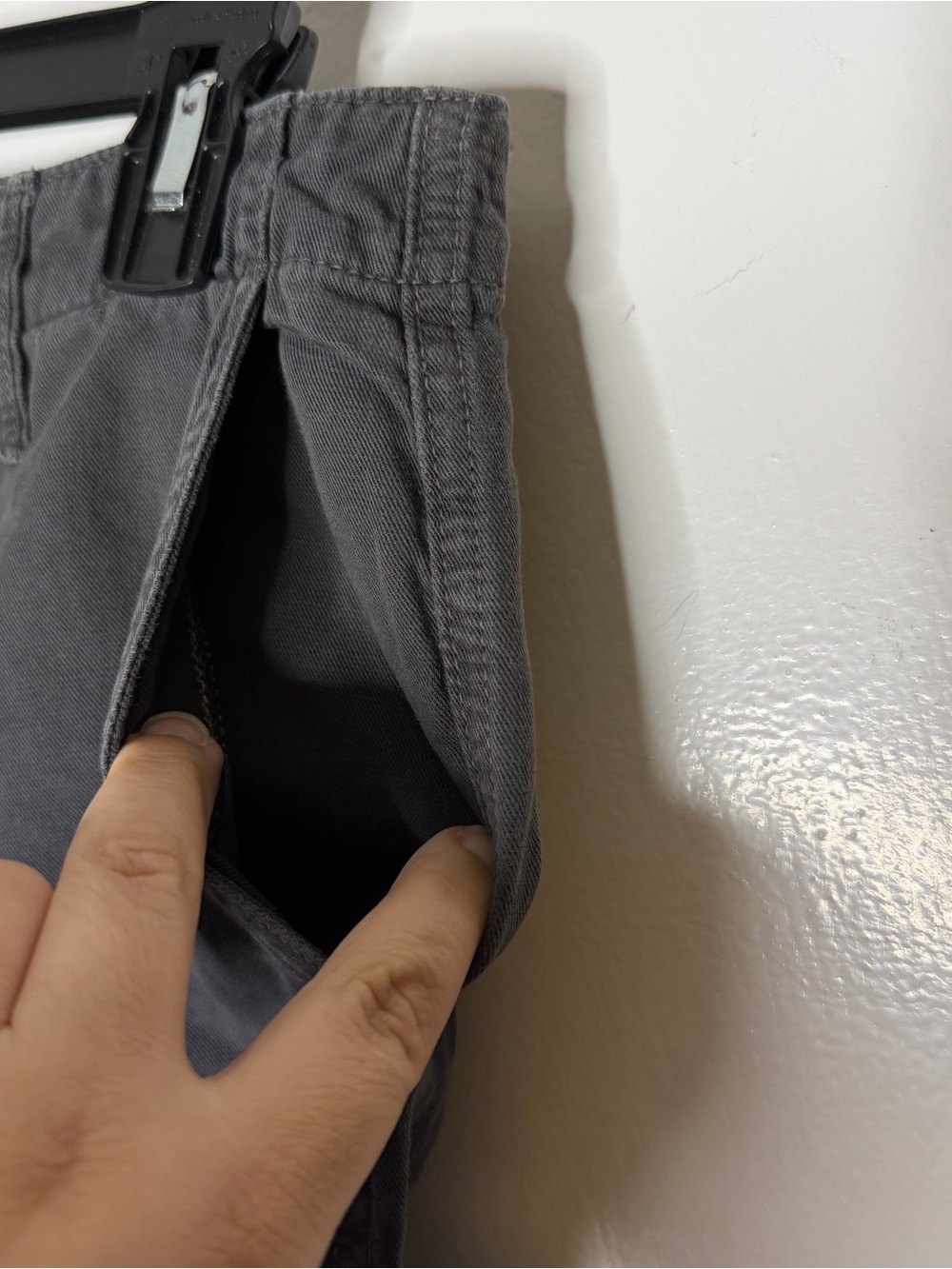 Mother The Misfit Crop Girl Boy etc charcoal Pants Size 26 - Picture 13 of 16